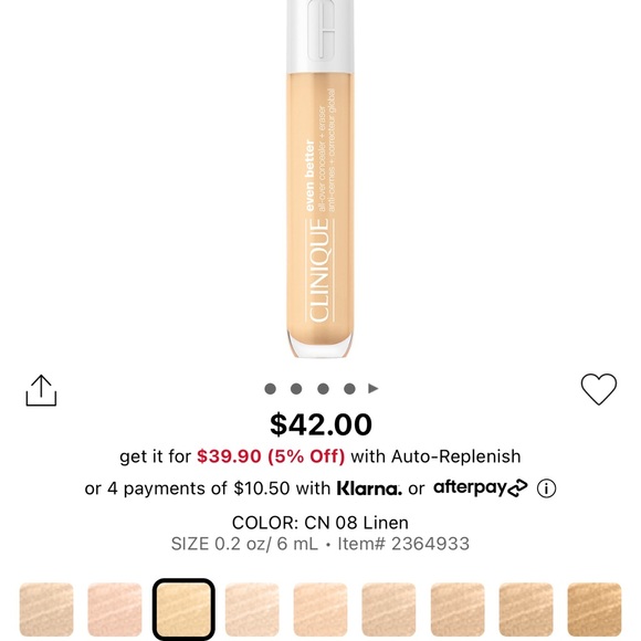 Clinique concealer - CN 08 Linen colour - new in box - Picture 2 of 2